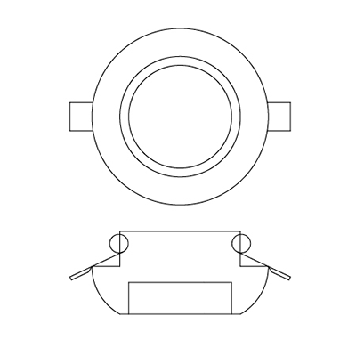 Гипсовые встраиваемые светильники
